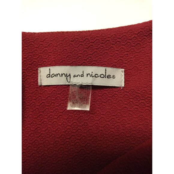 Danny and Nicole Women's Red Cowl Neck Midi Dress Size 16 - Picture 6 of 8